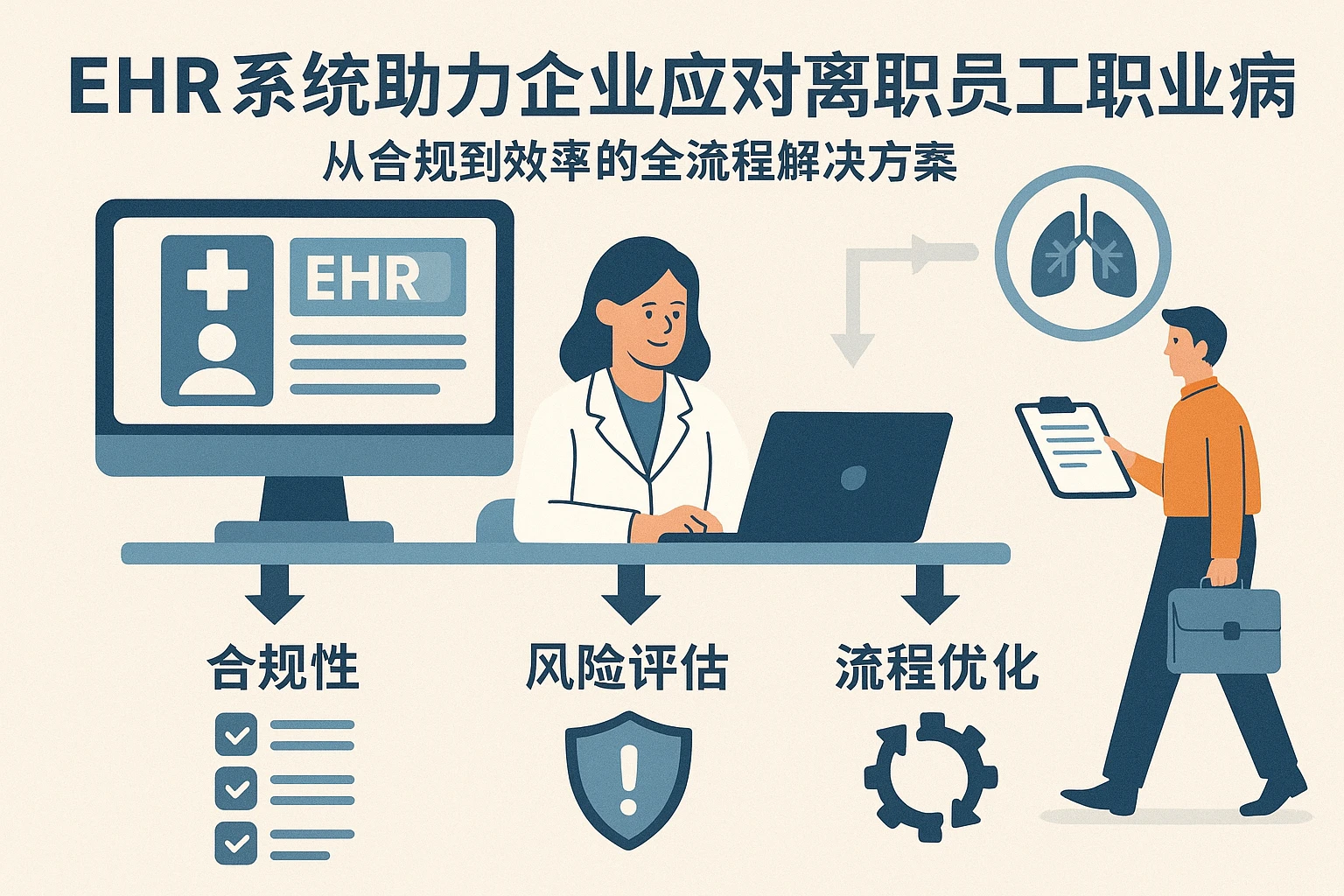 EHR系统助力企业应对离职员工职业病风险：从合规到效率的全流程解决方案
