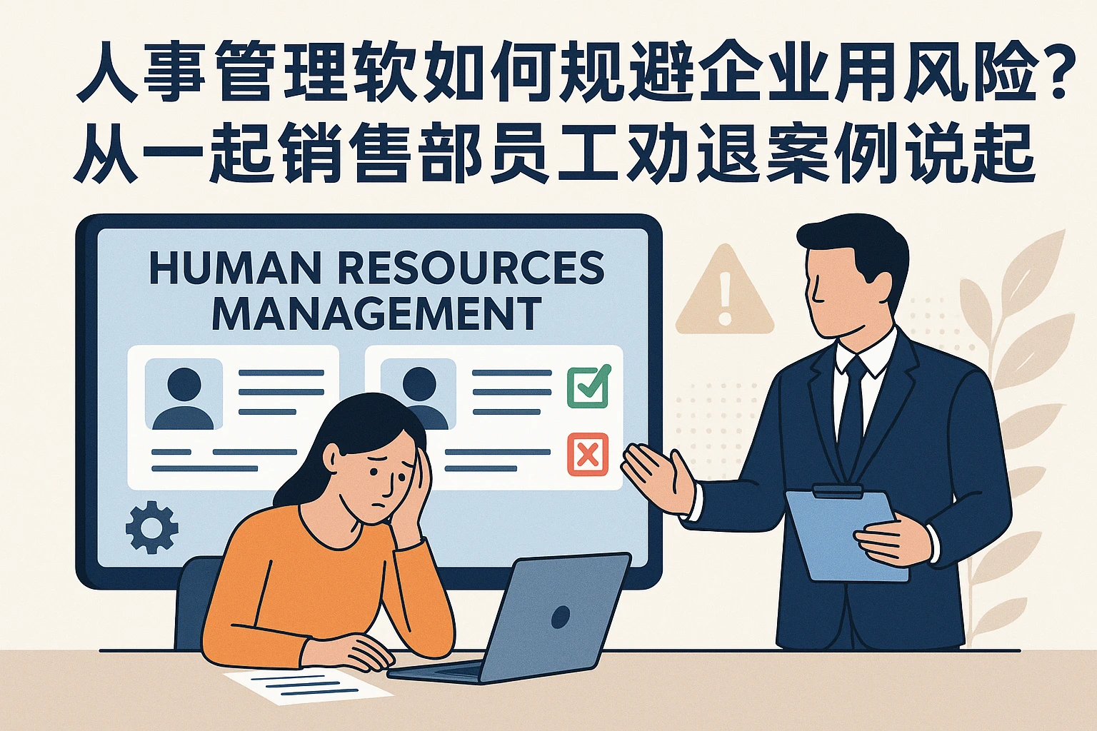 人事管理软件如何规避企业用工风险？从一起销售部员工劝退案例说起