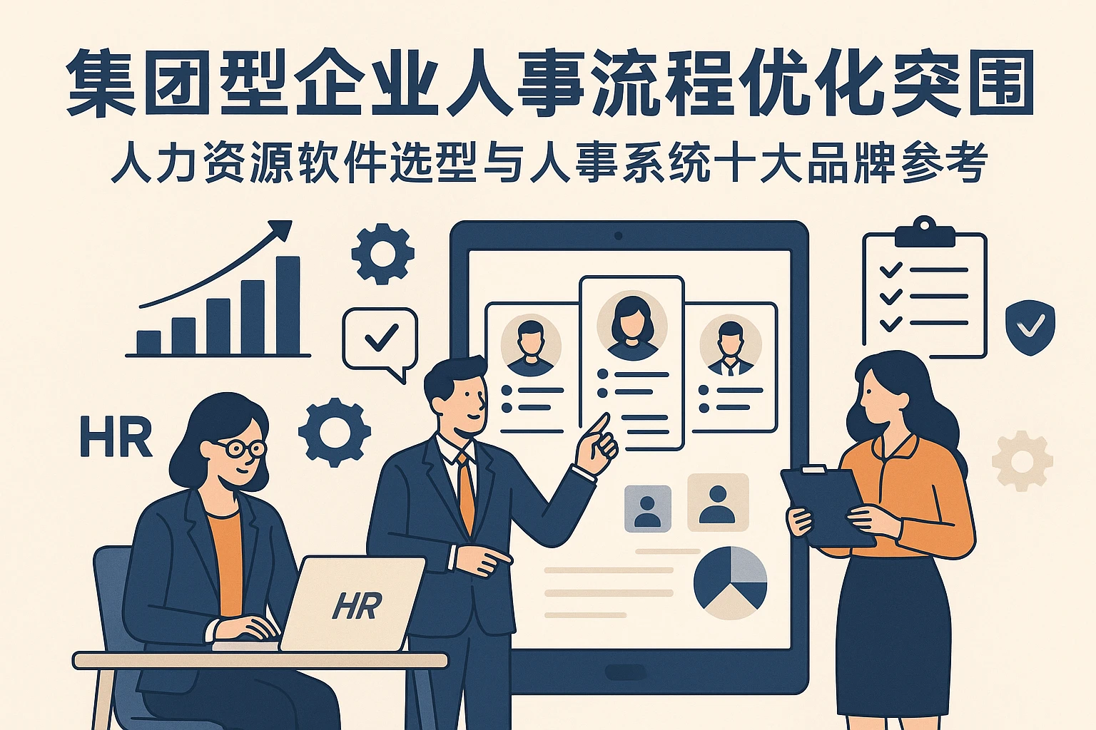 集团型企业人事流程优化突围：人力资源软件选型与人事系统十大品牌参考