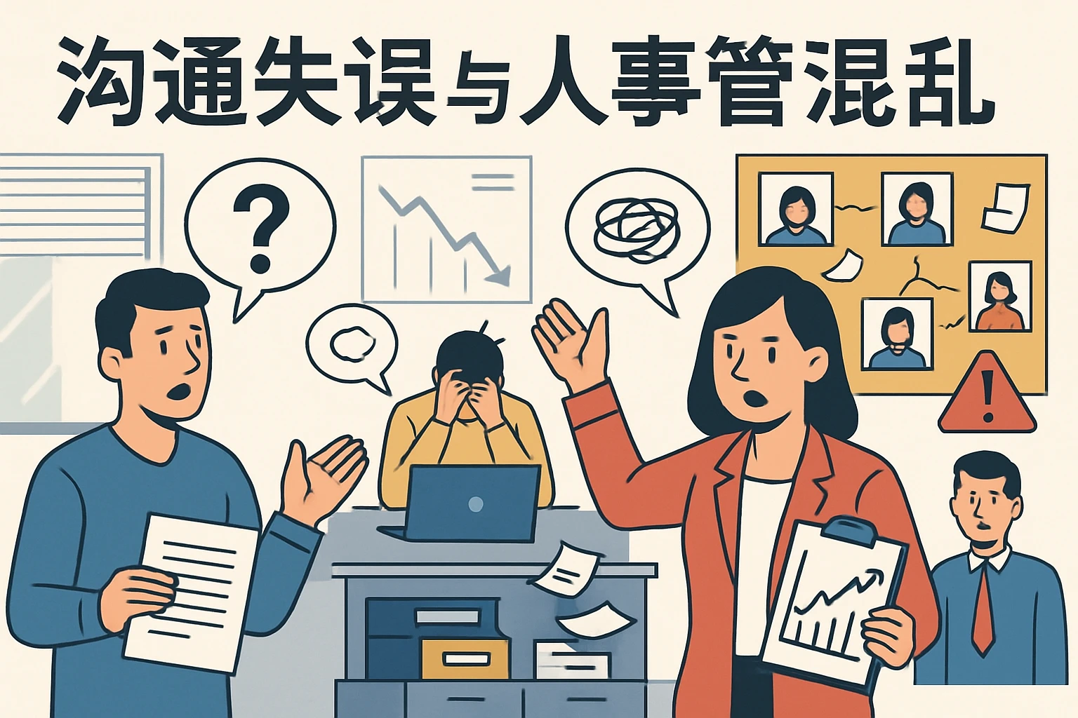 沟通失误与人事管理混乱