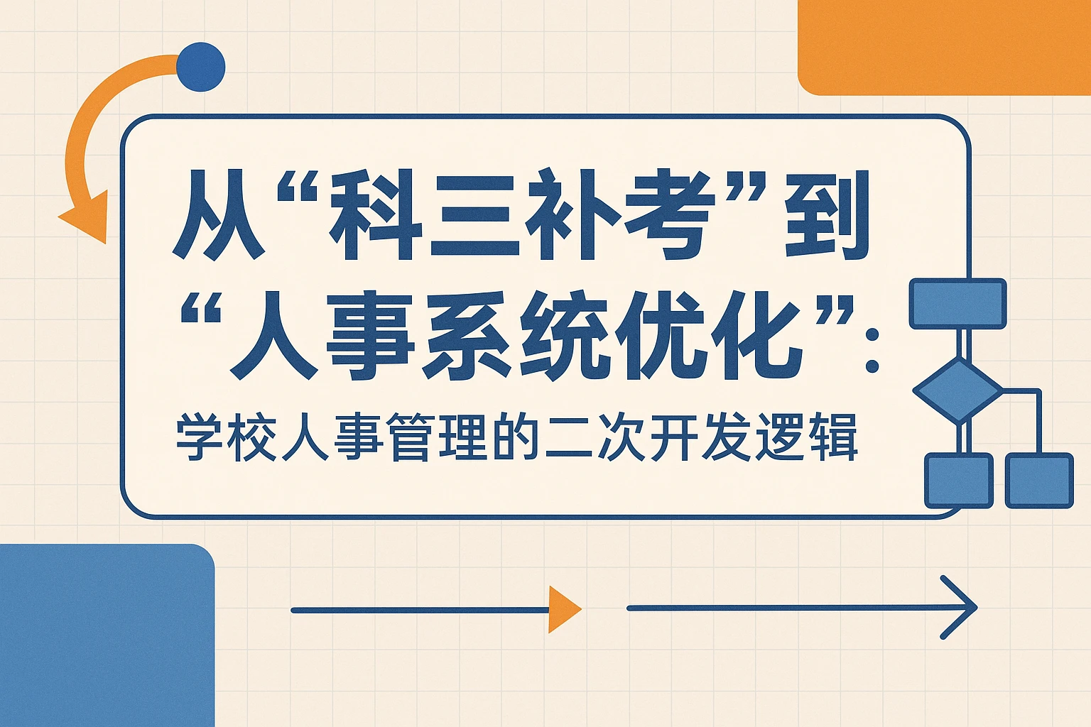 从“科三补考”到“人事系统优化”：学校人事管理的二次开发逻辑