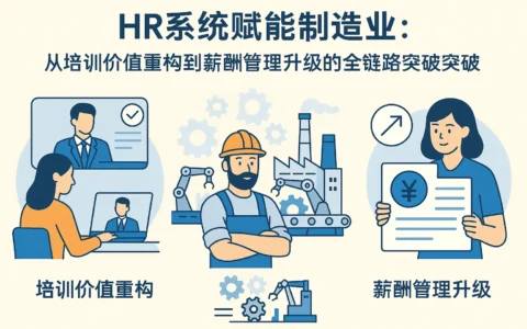 HR系统赋能制造业：从培训价值重构到薪酬管理升级的全链路突破