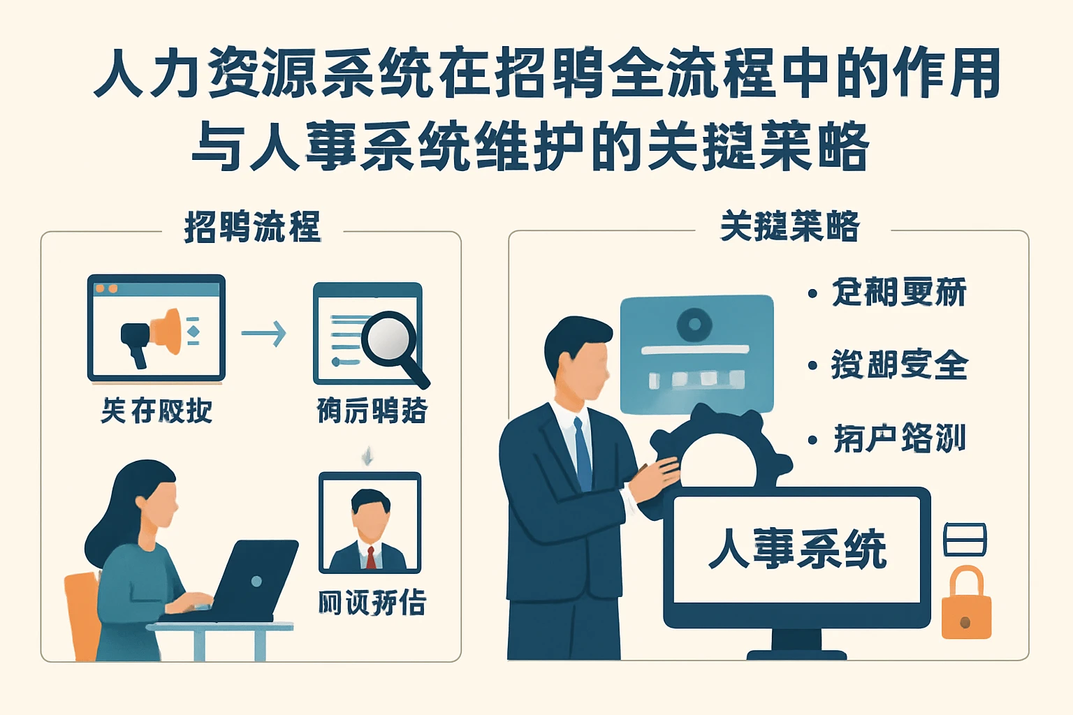 人力资源系统在招聘全流程中的作用与人事系统维护的关键策略