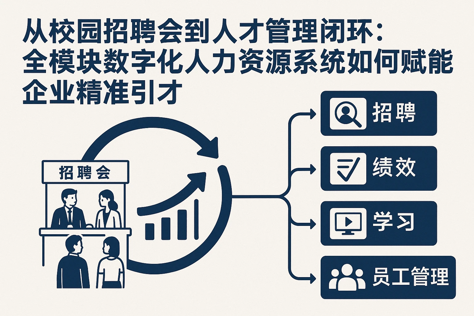 从校园招聘会到人才管理闭环：全模块数字化人力资源系统如何赋能企业精准引才