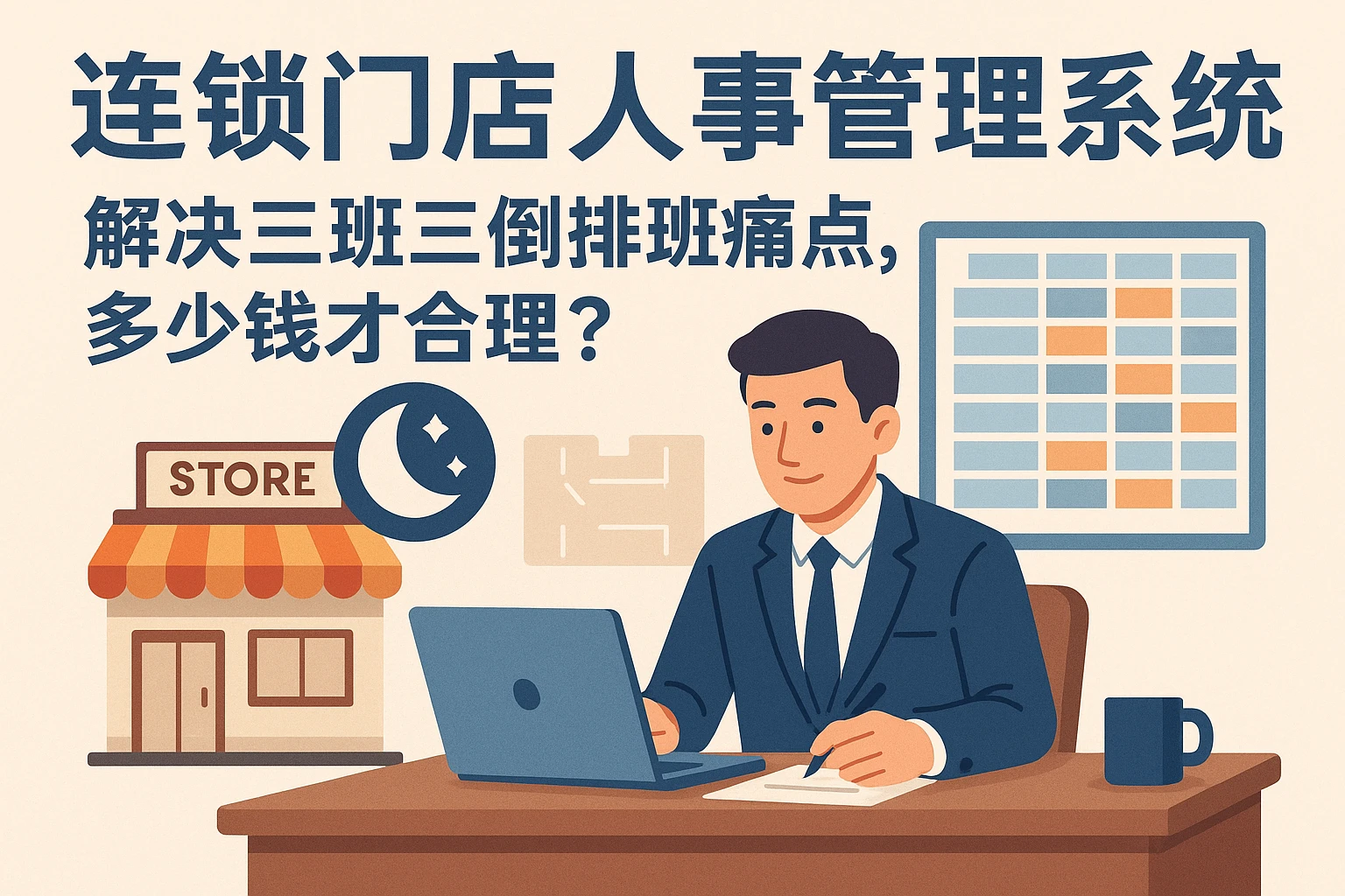 连锁门店人事管理系统：解决三班三倒排班痛点，多少钱才合理？