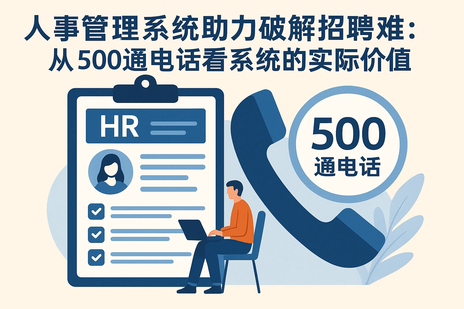 人事管理系统助力破解招聘难：从500通电话看系统的实际价值