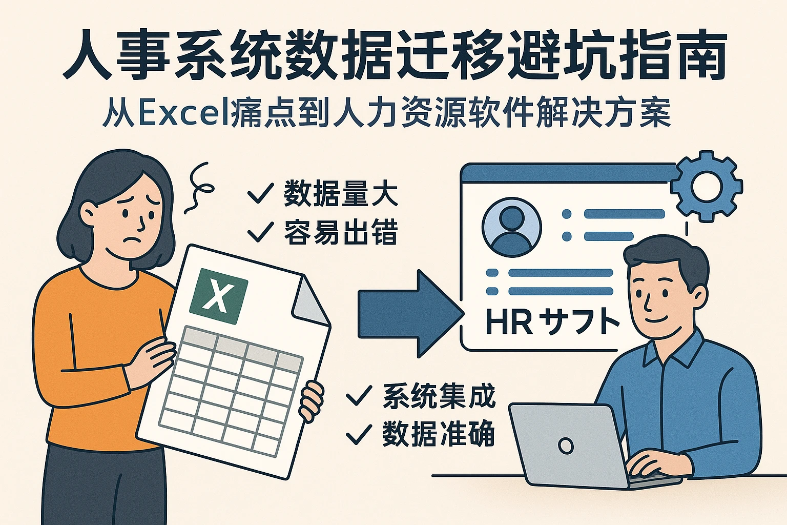 人事系统数据迁移避坑指南：从Excel痛点到人力资源软件解决方案