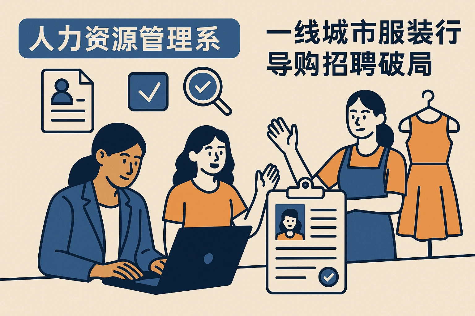 人力资源管理系统助力一线城市服装行业导购招聘破局