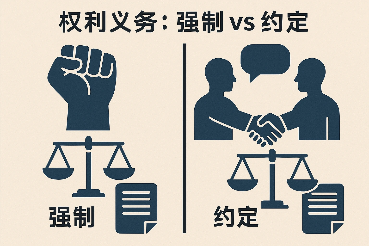 2. 权利义务：强制vs约定