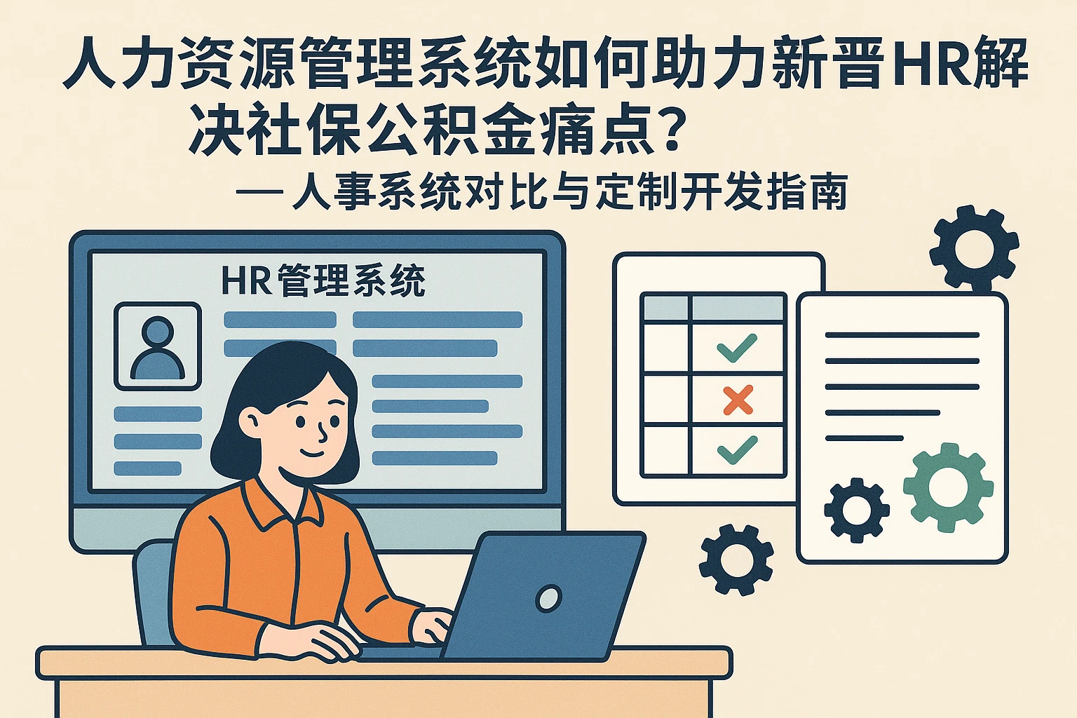 人力资源管理系统如何助力新晋HR解决社保公积金痛点？——人事系统对比与定制开发指南