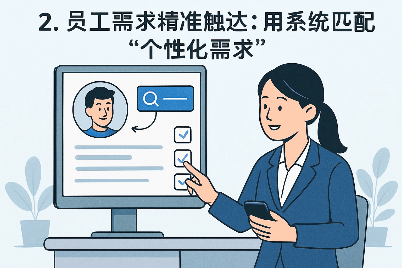 2. 员工需求精准触达：用系统匹配“个性化需求”
