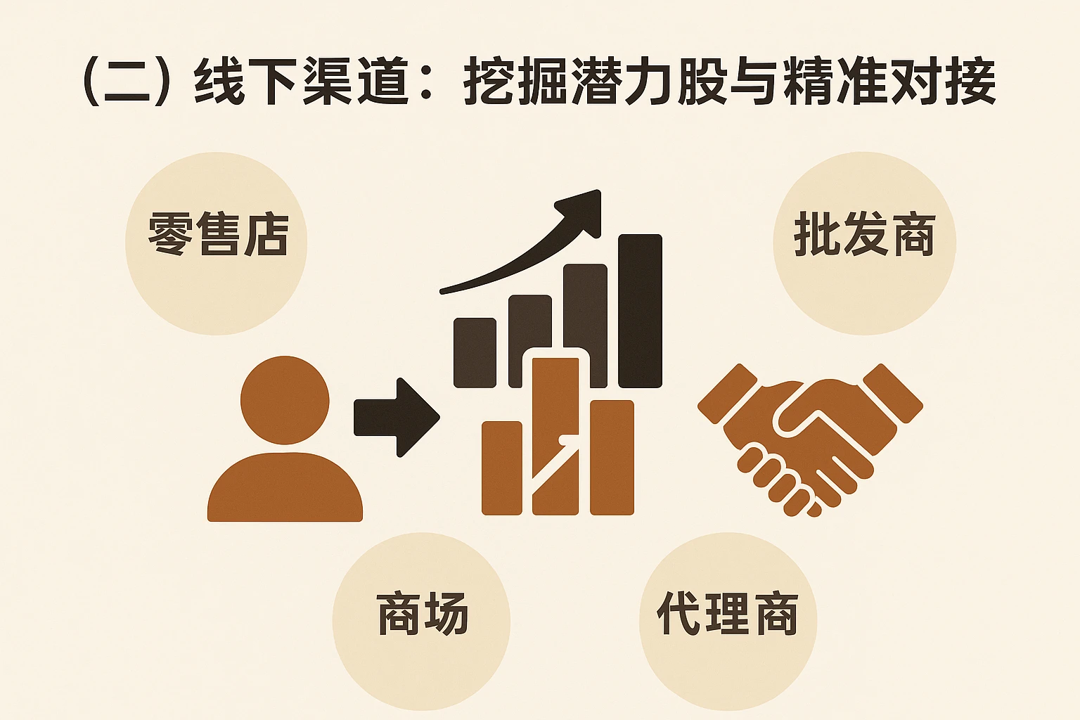 （二）线下渠道：挖掘潜力股与精准对接