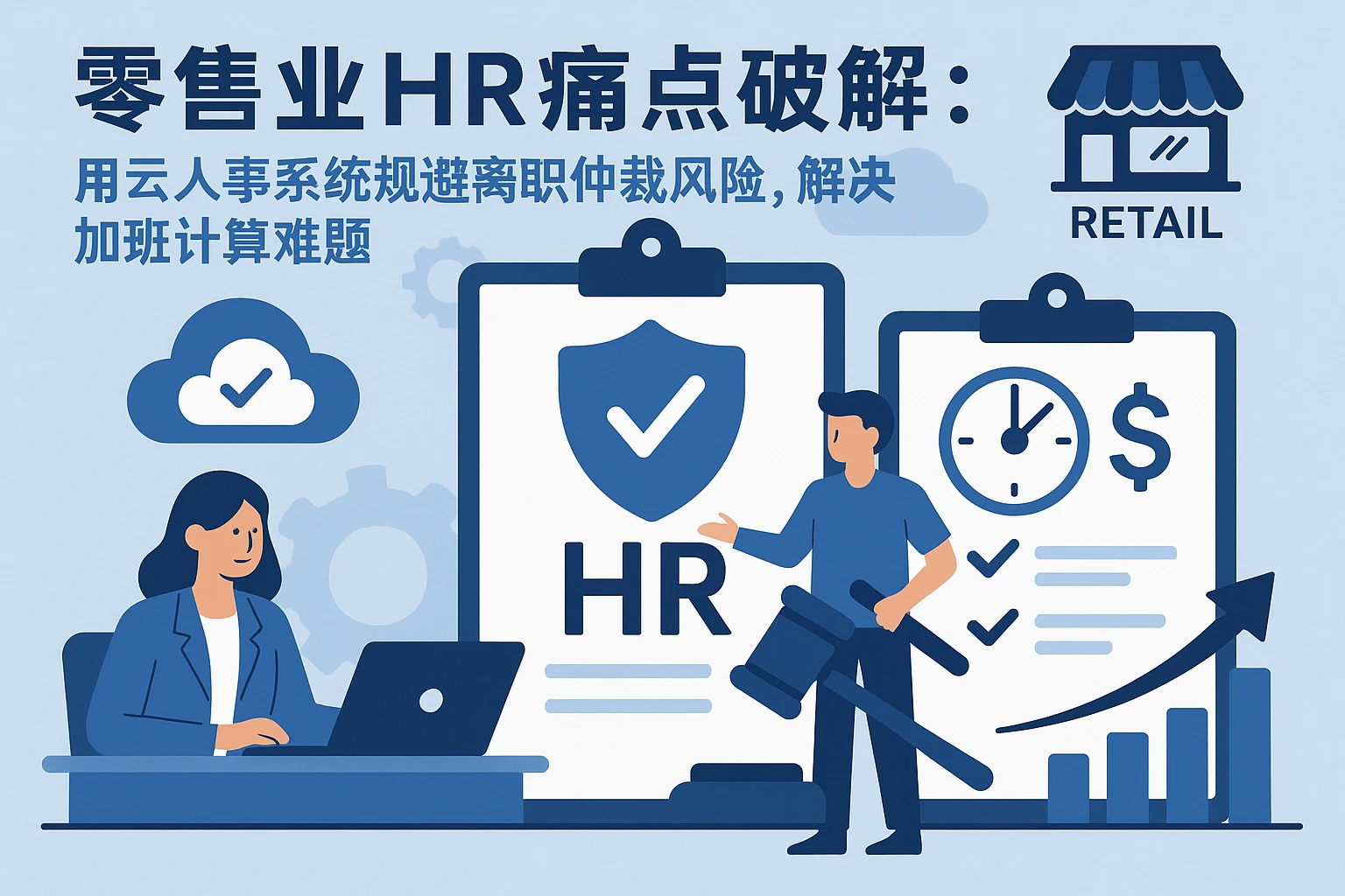 零售业HR痛点破解：用云人事系统规避离职仲裁风险，解决加班计算难题