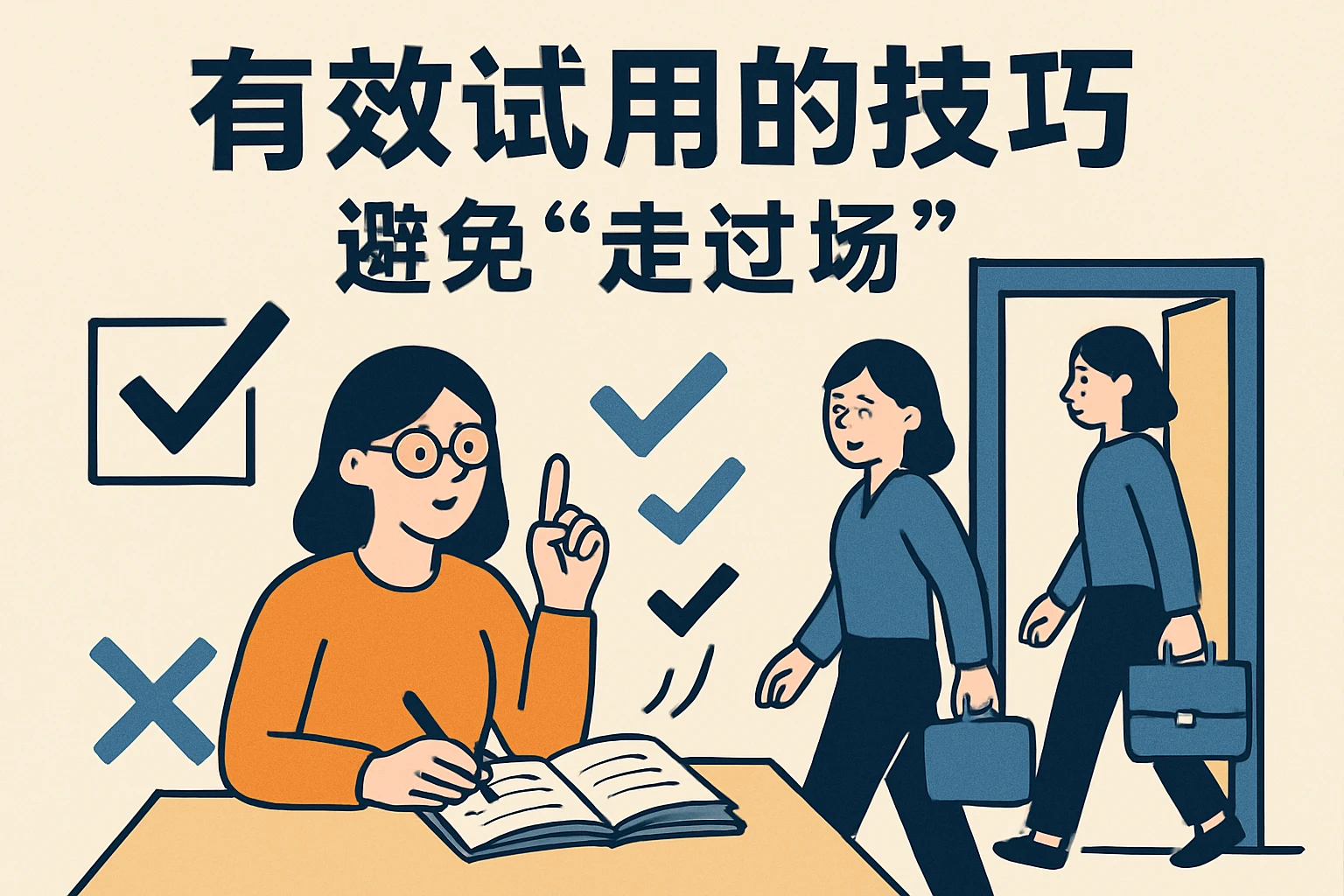 2. 有效试用的技巧：避免“走过场”