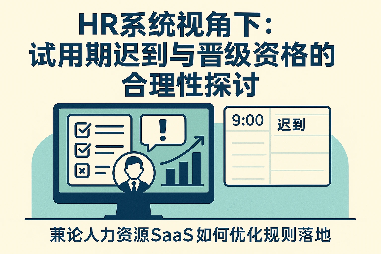 HR系统视角下：试用期迟到与晋级资格的合理性探讨——兼论人力资源SaaS如何优化规则落地
