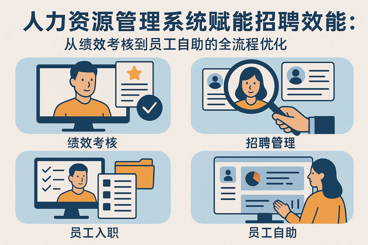 人力资源管理系统赋能招聘效能：从绩效考核到员工自助的全流程优化