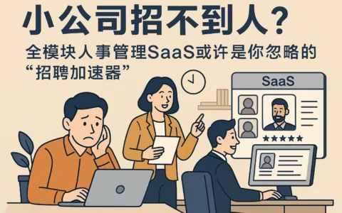 小公司招不到人？全模块人事管理SaaS或许是你忽略的“招聘加速器”