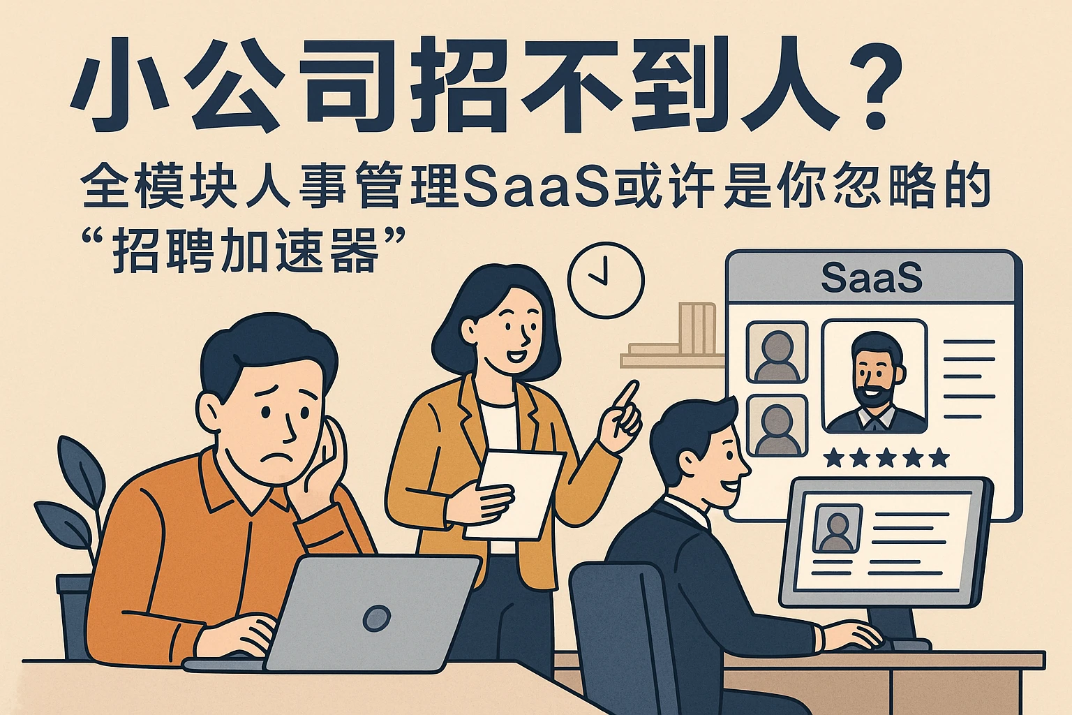 小公司招不到人？全模块人事管理SaaS或许是你忽略的“招聘加速器”
