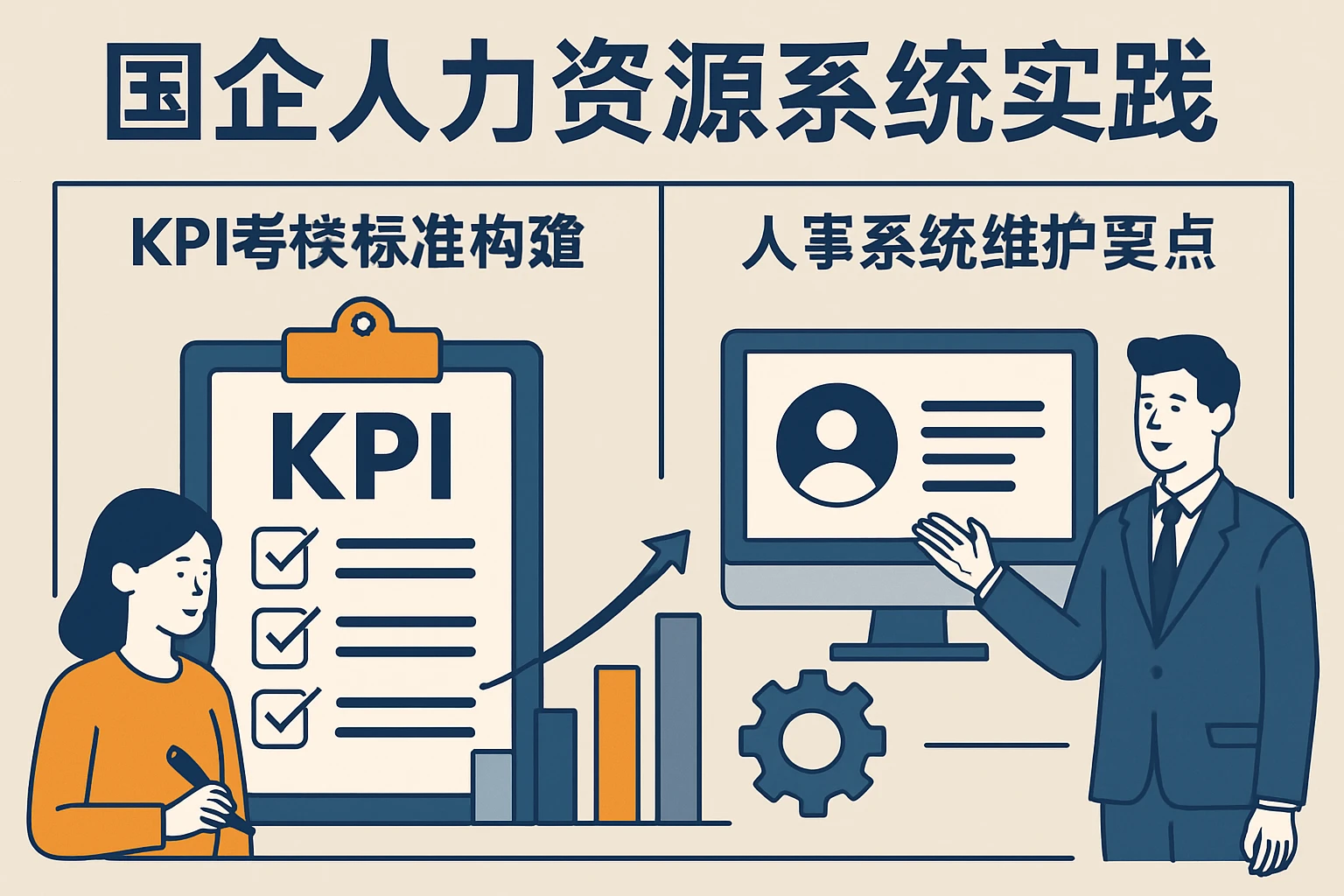 国企人力资源系统实践:KPI考核标准构建与人事系统维护要点