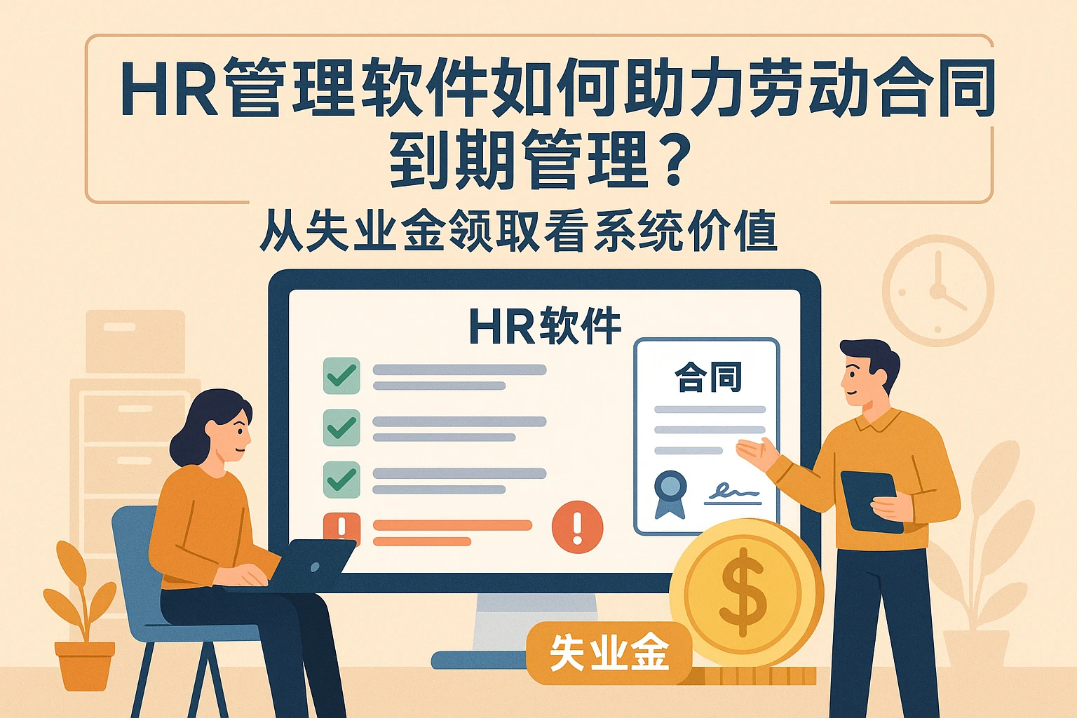 HR管理软件如何助力劳动合同到期管理？从失业金领取看系统价值