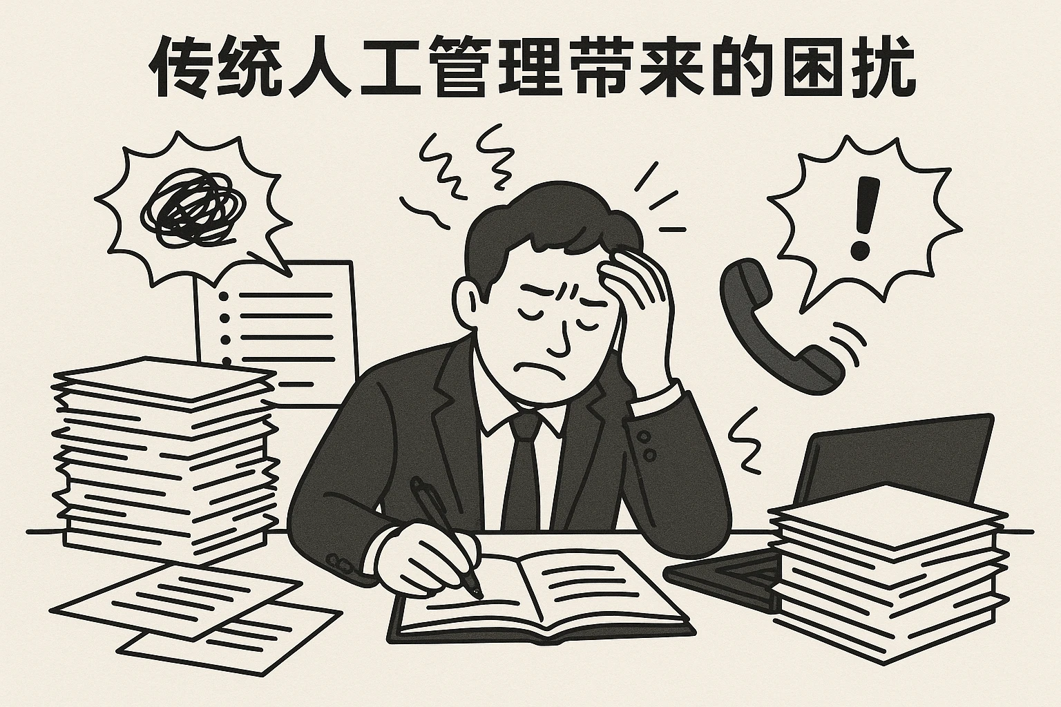 传统人工管理带来的困扰