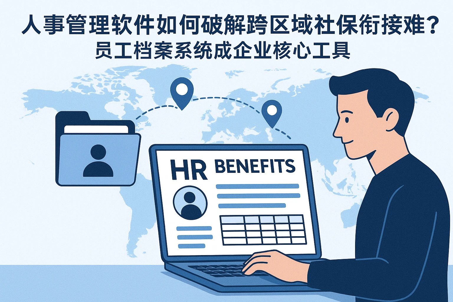 人事管理软件如何破解跨区域社保衔接难题？员工档案系统成企业核心工具