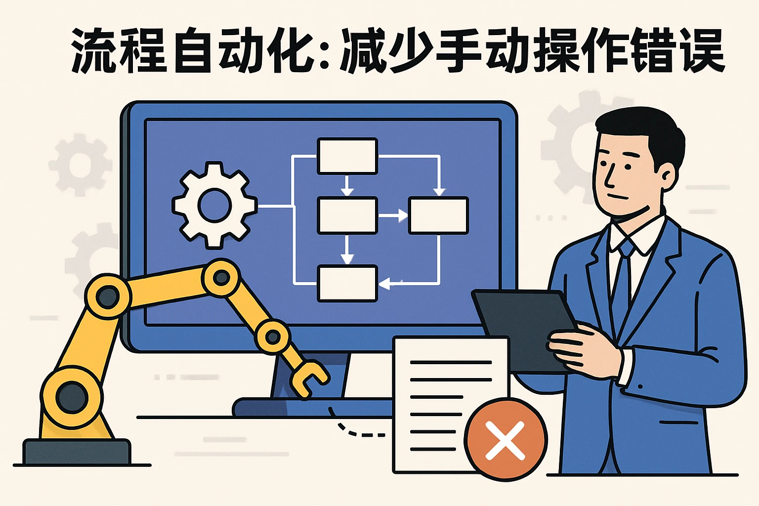 2. 流程自动化：减少手动操作错误
