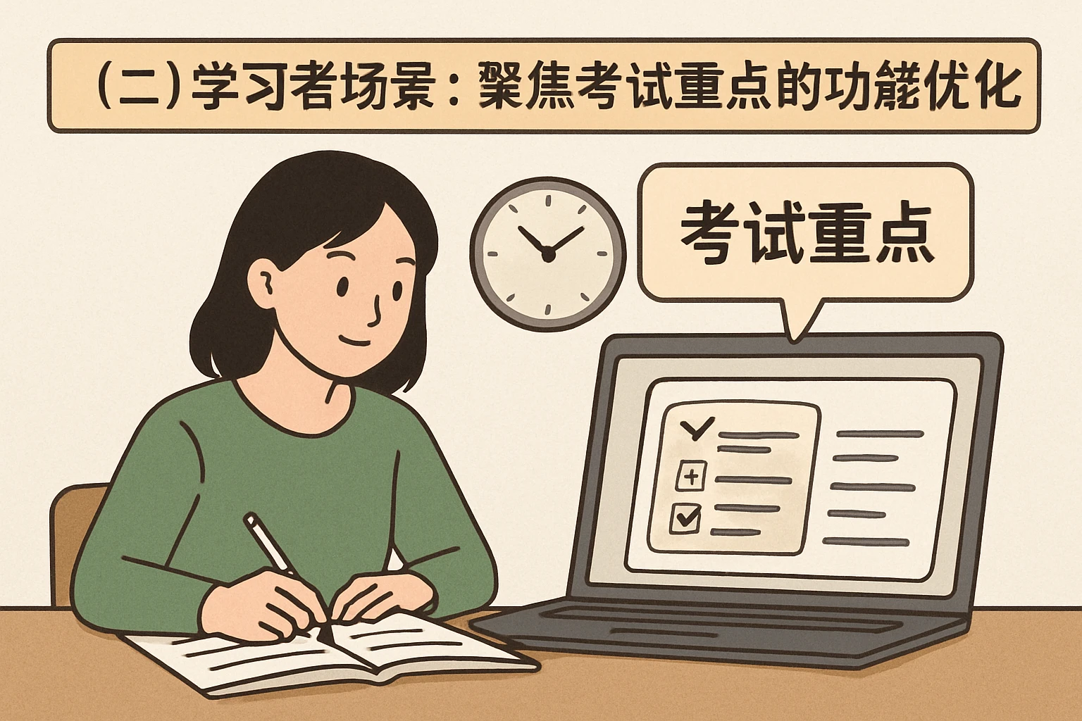 (二)学习者场景:聚焦考试重点的功能优化