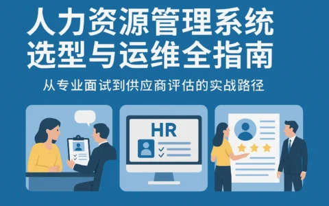 人力资源管理系统选型与运维全指南：从专业面试到供应商评估的实战路径