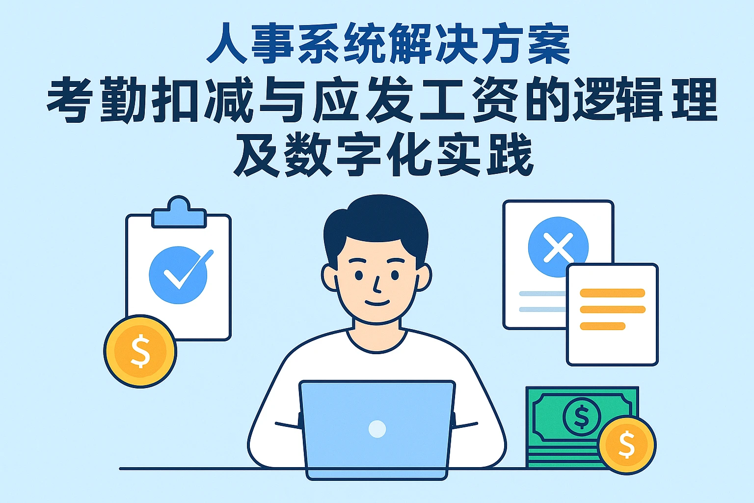 人事系统解决方案：考勤扣减与应发工资的逻辑梳理及数字化实践