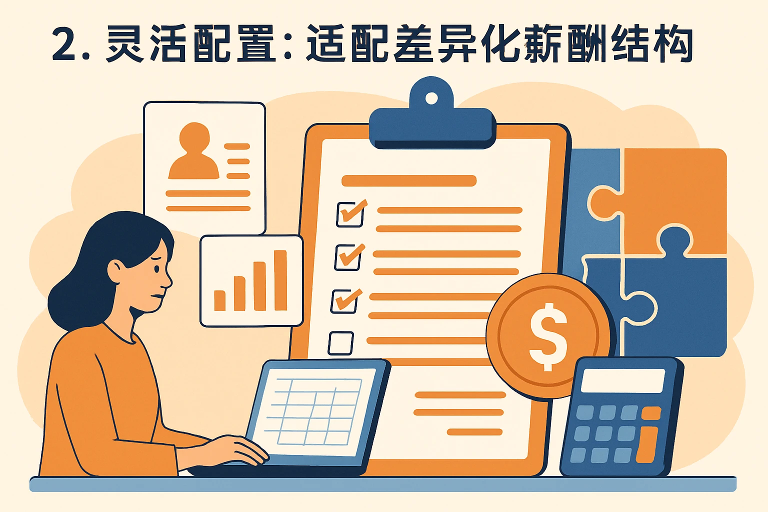 2. 灵活配置：适配差异化薪酬结构