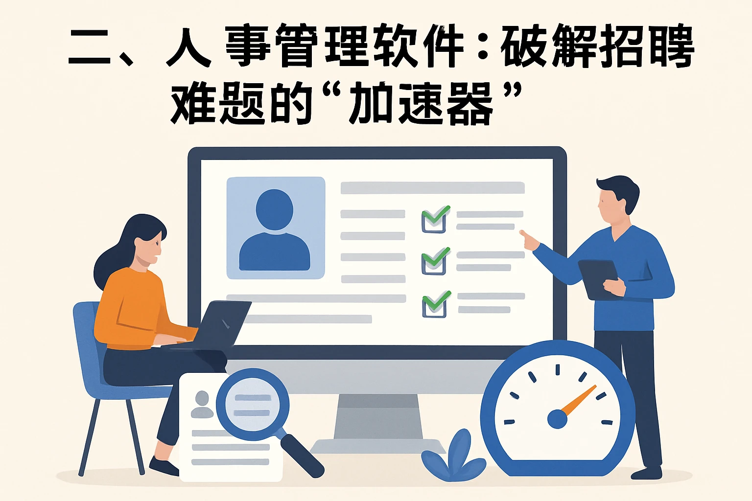 二、人事管理软件：破解招聘难题的“加速器”