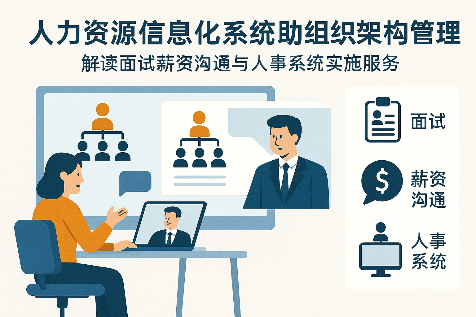 人力资源信息化系统助力组织架构管理——解读面试薪资沟通与人事系统实施服务