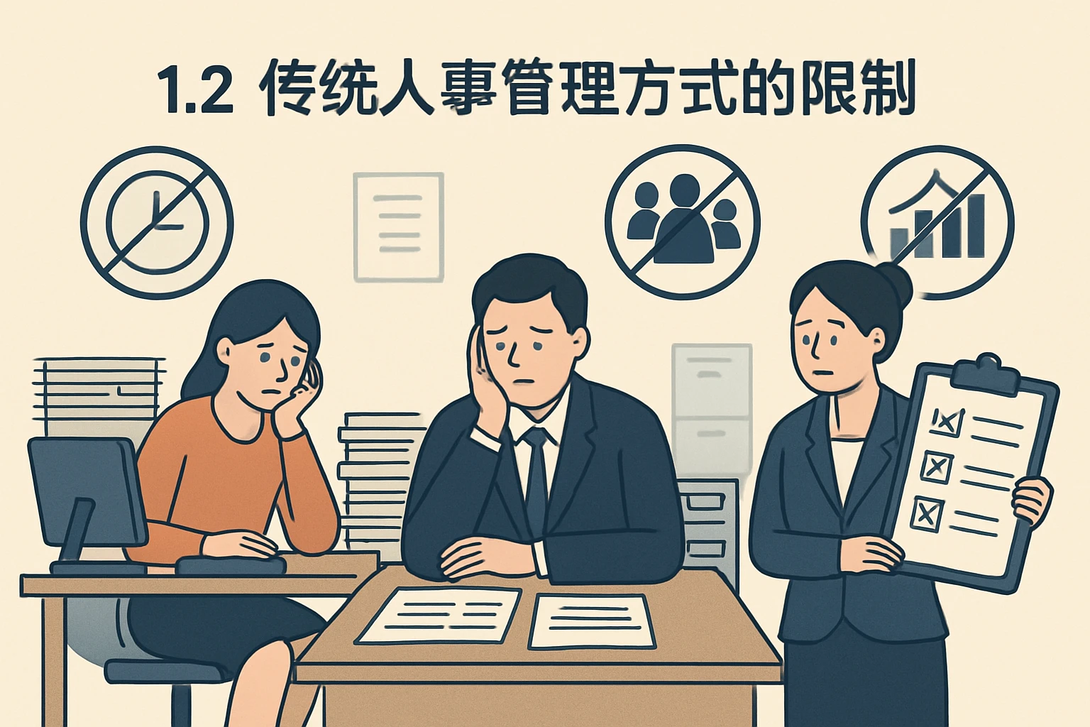1.2 传统人事管理方式的限制