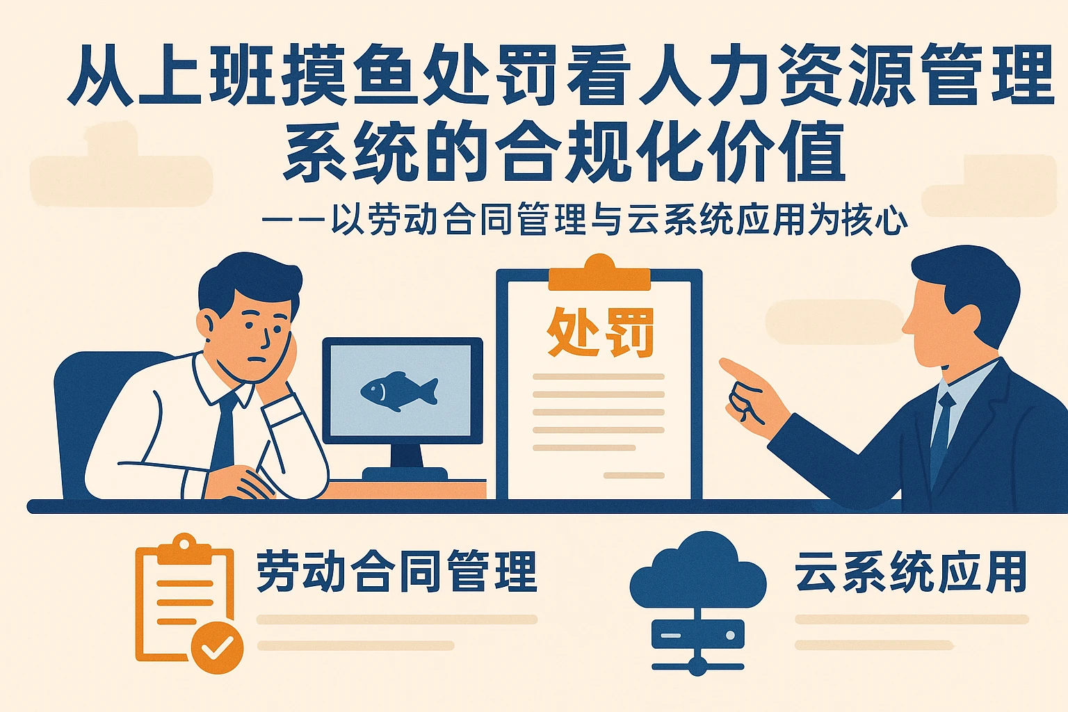 从上班摸鱼处罚看人力资源管理系统的合规化价值——以劳动合同管理与云系统应用为核心