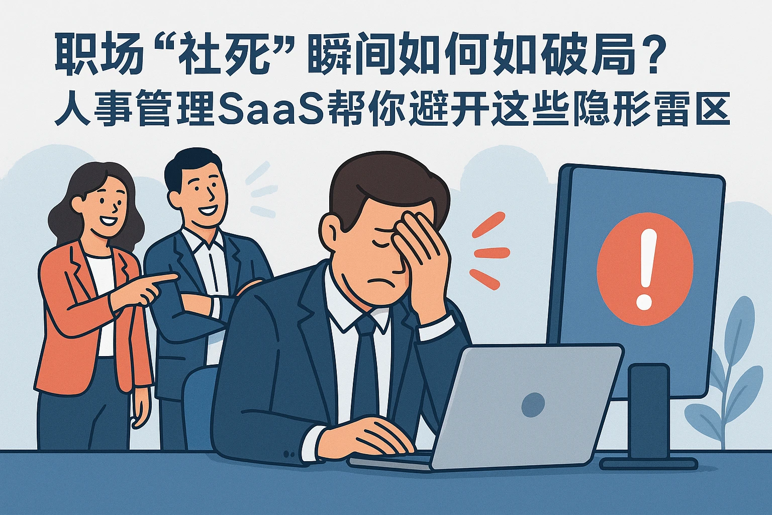 职场“社死”瞬间如何破局？人事管理SaaS帮你避开这些隐形雷区