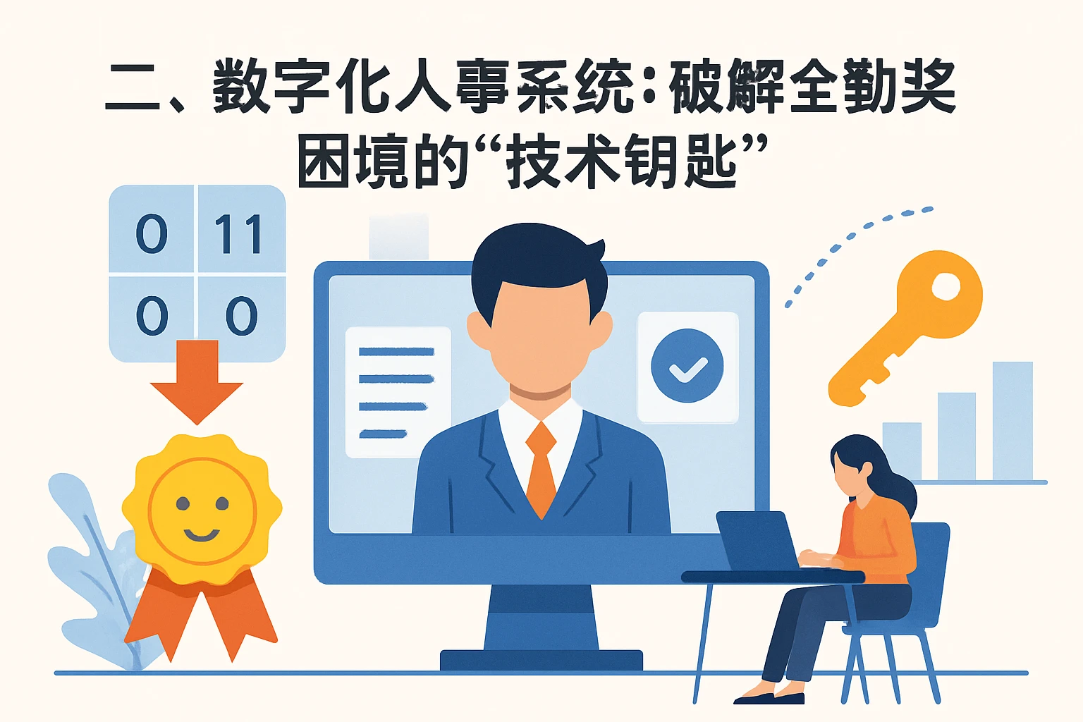 二、数字化人事系统：破解全勤奖困境的“技术钥匙”