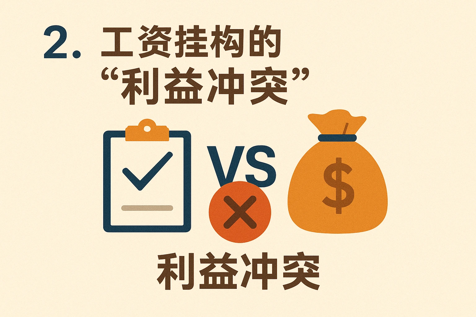 2. 工资挂钩的“利益冲突”