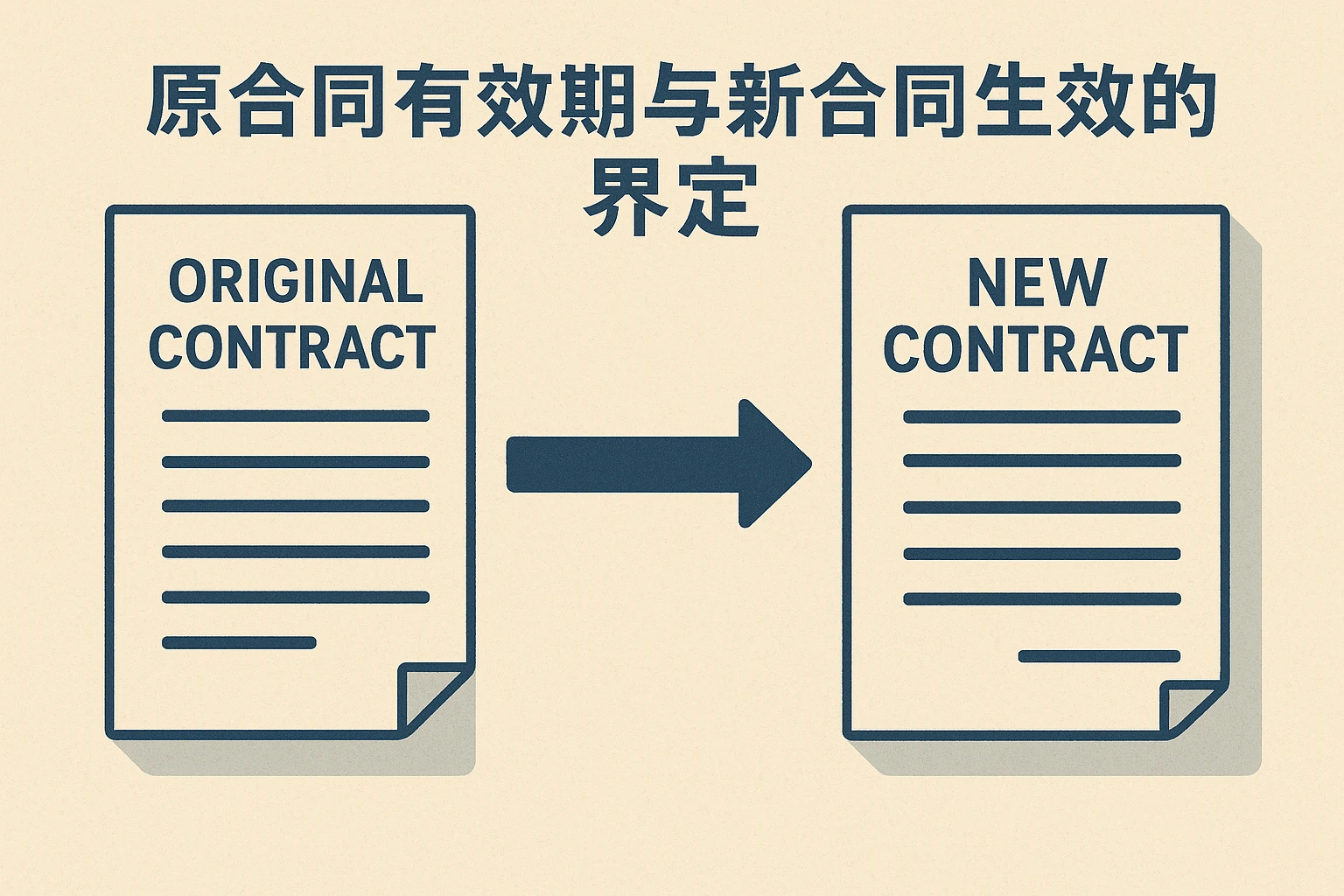 原合同有效期与新合同生效的界定