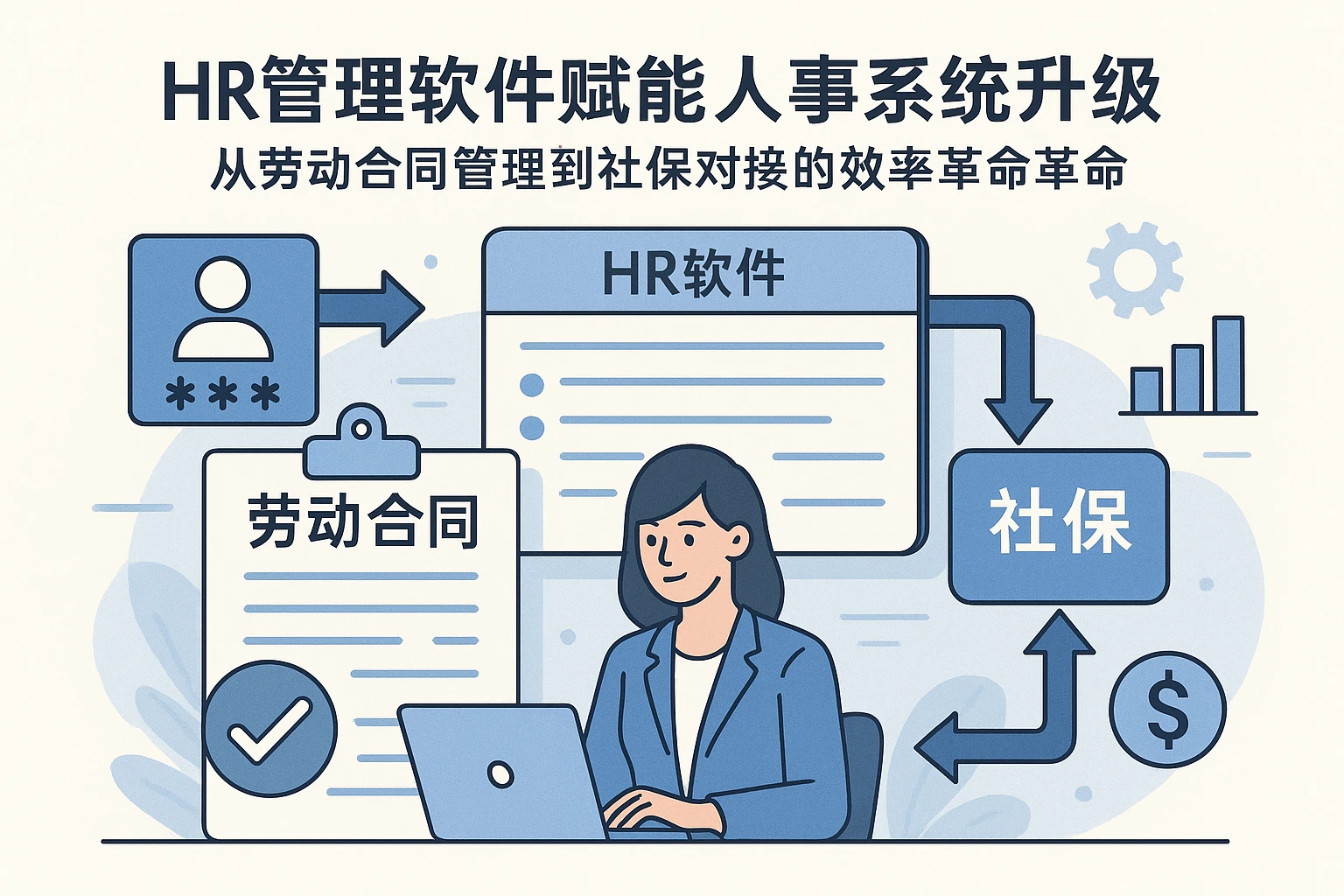 HR管理软件赋能人事系统升级：从劳动合同管理到社保对接的效率革命
