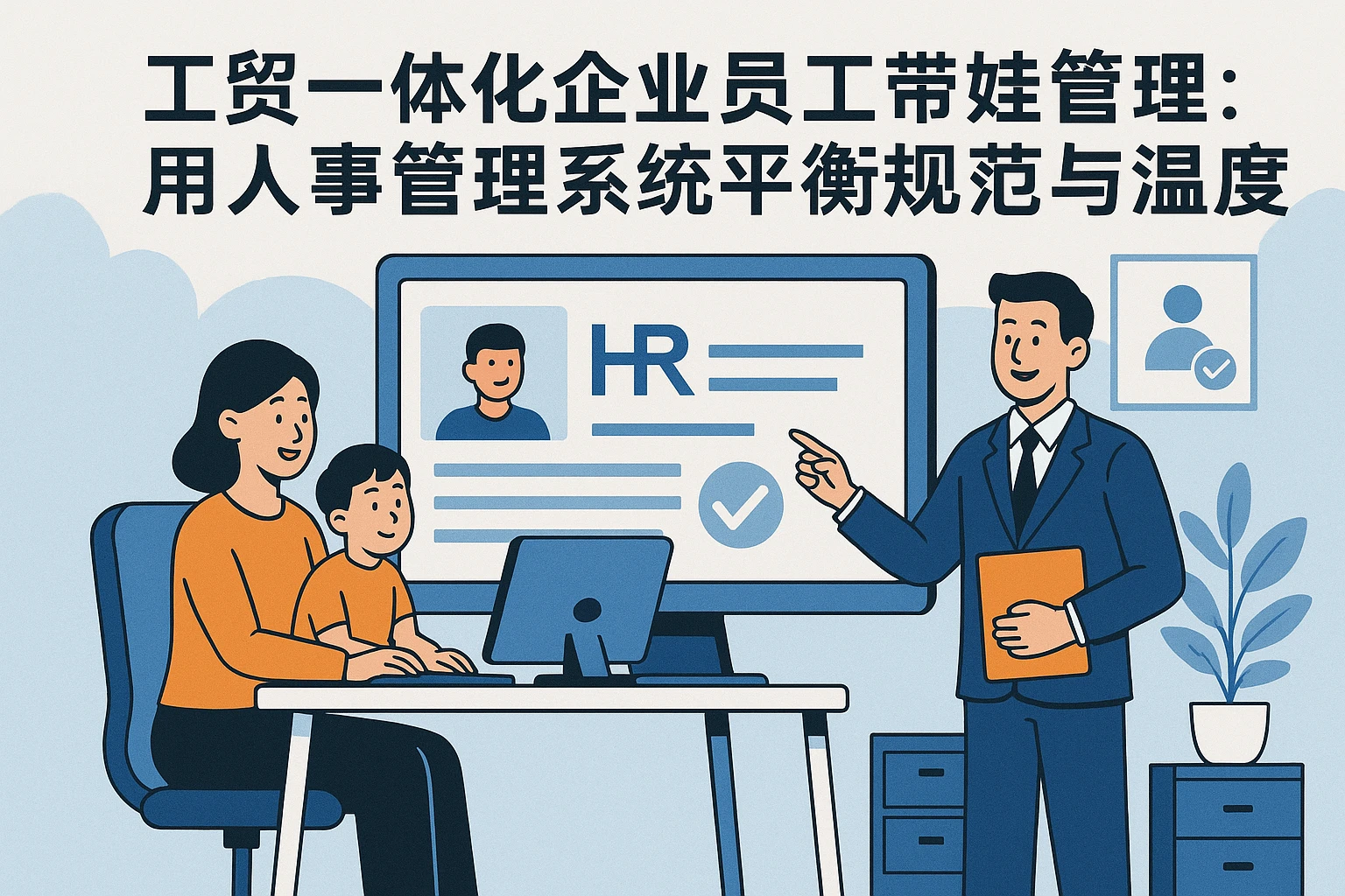 工贸一体化企业员工带娃管理：用人事管理系统平衡规范与温度