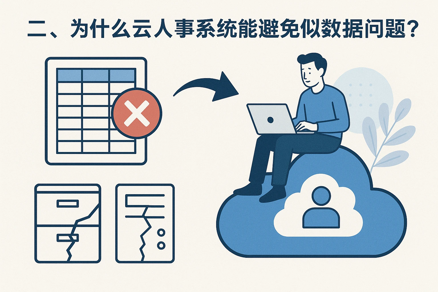 二、为什么云人事系统能避免类似数据问题？