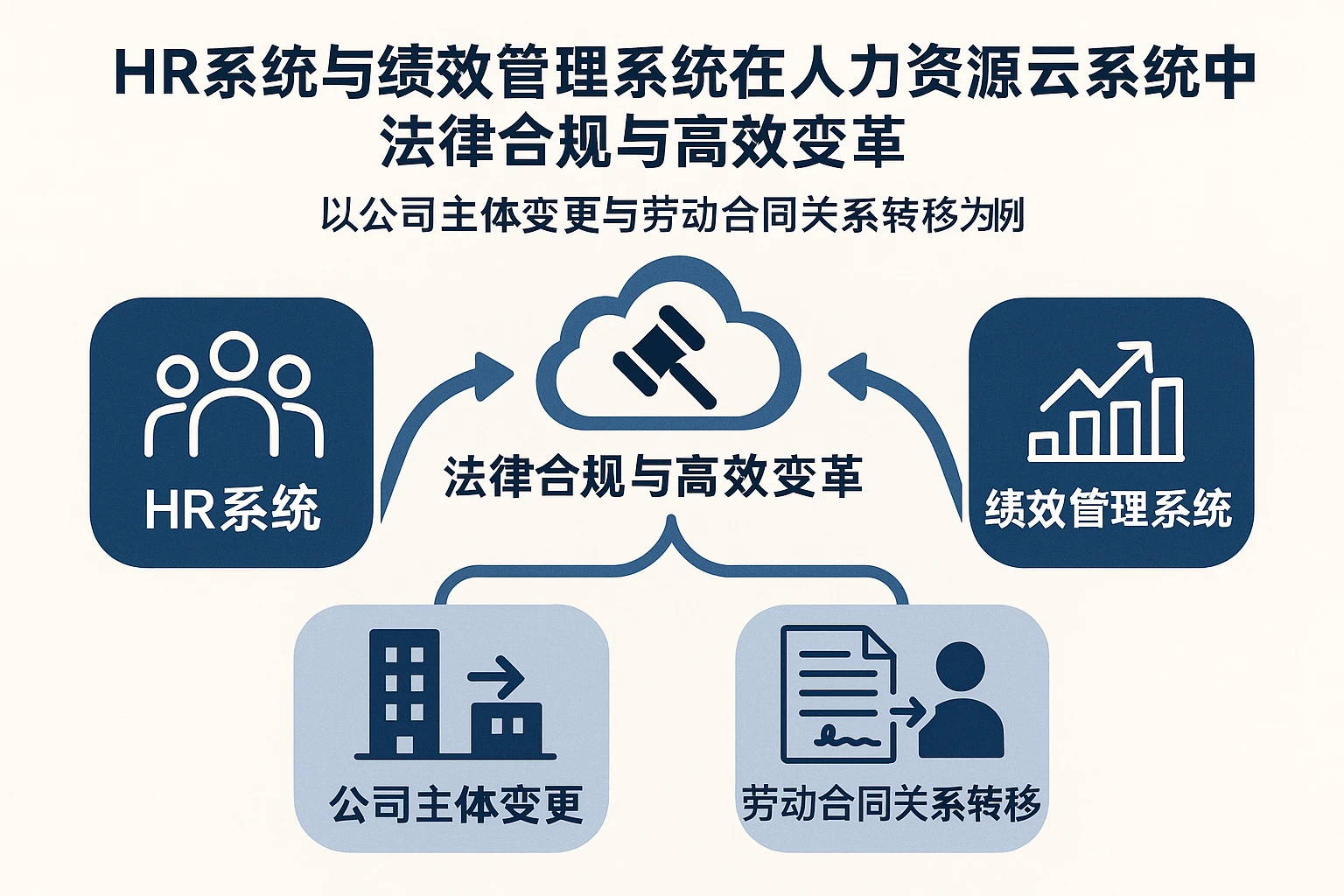 HR系统与绩效管理系统在人力资源云系统中的法律合规与高效变革——以公司主体变更与劳动合同关系转移为例