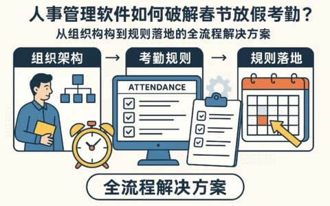 人事管理软件如何破解春节放假考勤痛点？从组织架构到规则落地的全流程解决方案