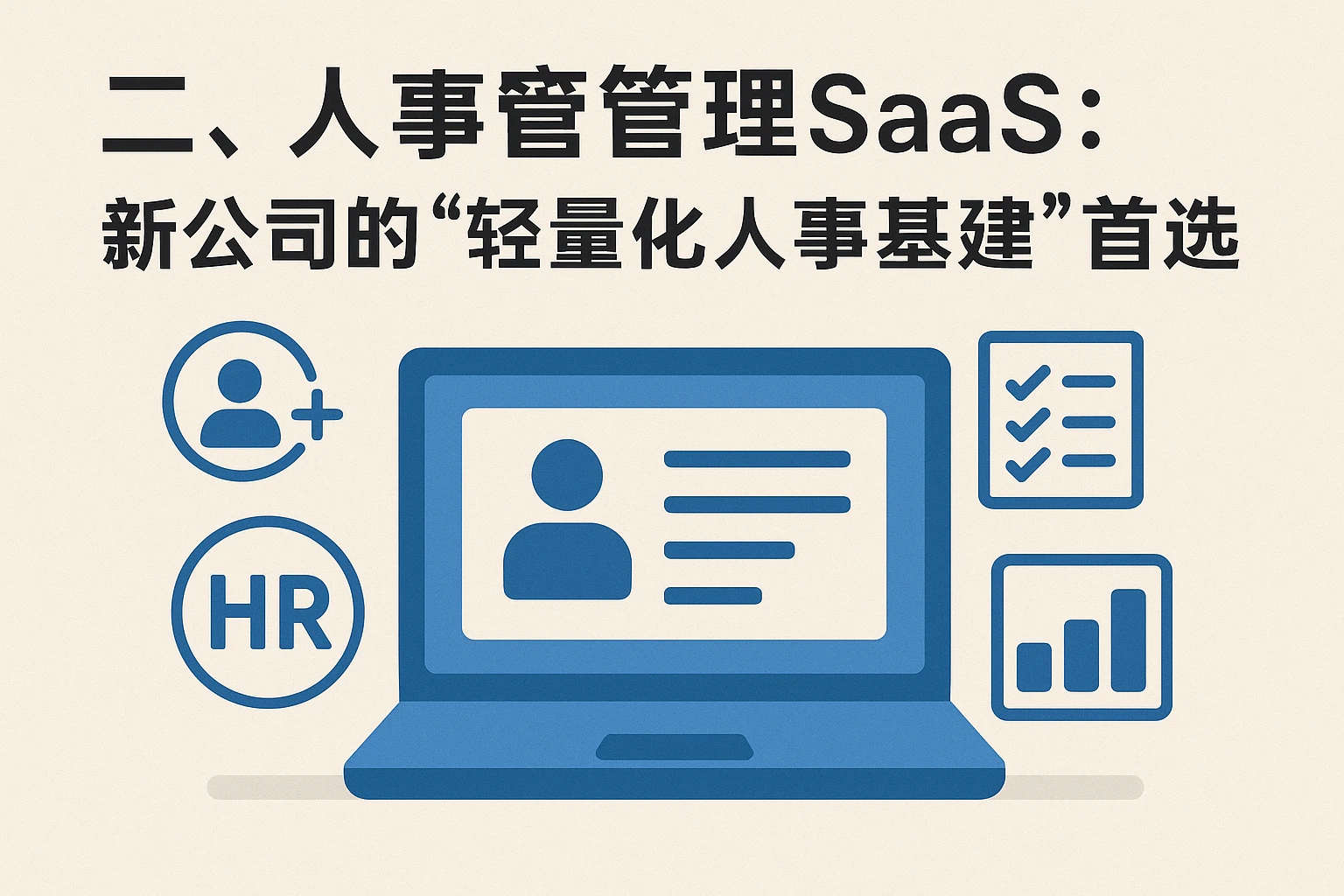 二、人事管理SaaS：新公司的“轻量化人事基建”首选