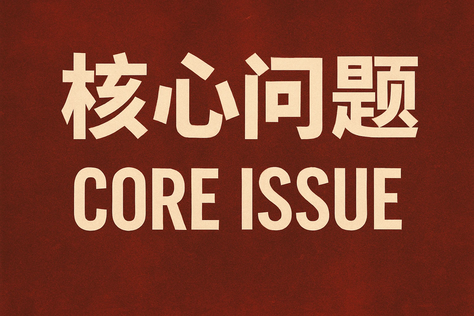核心问题