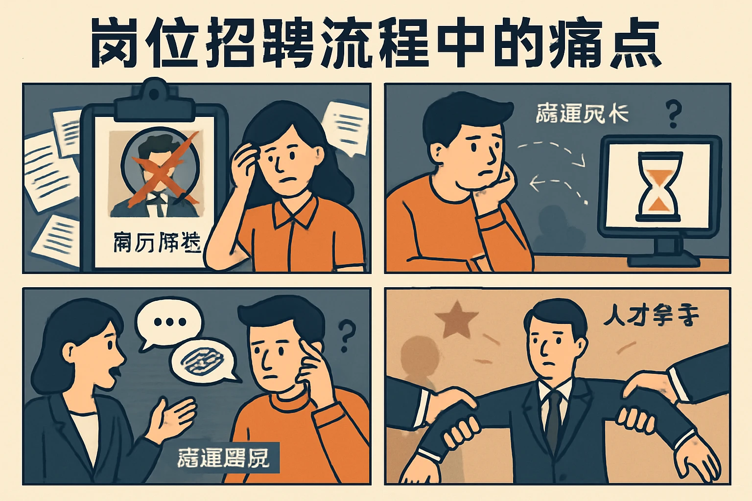 岗位招聘流程中的痛点