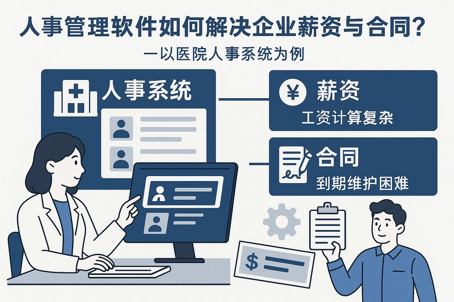 人事管理软件如何解决企业薪资与合同痛点？以医院人事系统为例