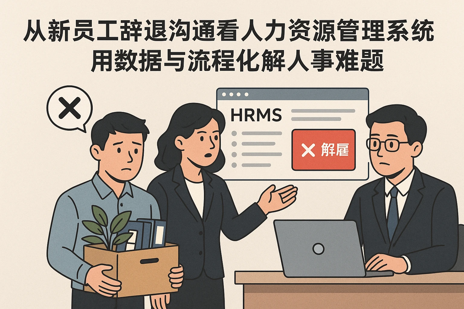 从新员工辞退沟通看人力资源管理系统的价值：用数据与流程化解人事难题