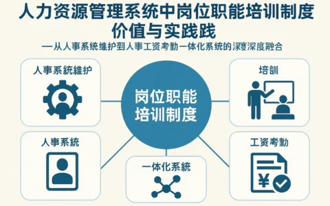 人力资源管理系统中岗位职能培训制度的价值与实践——从人事系统维护到人事工资考勤一体化系统的深度融合
